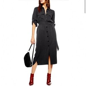 Topshop Utility midi dress